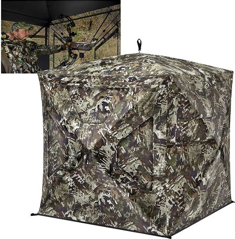 Tidewe hunting blind - TIDEWE Hunting Blind 270° See Through with Silent Magnetic Door & Sliding Windows, 2-3 Person Pop Up Ground Blind with Carrying Bag, Portable Durable Hunting Tent for Deer & Turkey Hunting. 4.4 out of 5 stars. 3 offers from $138.59. Ameristep Care Taker Kick Out Pop-Up Ground Blind, Premium Hunting Blind. 